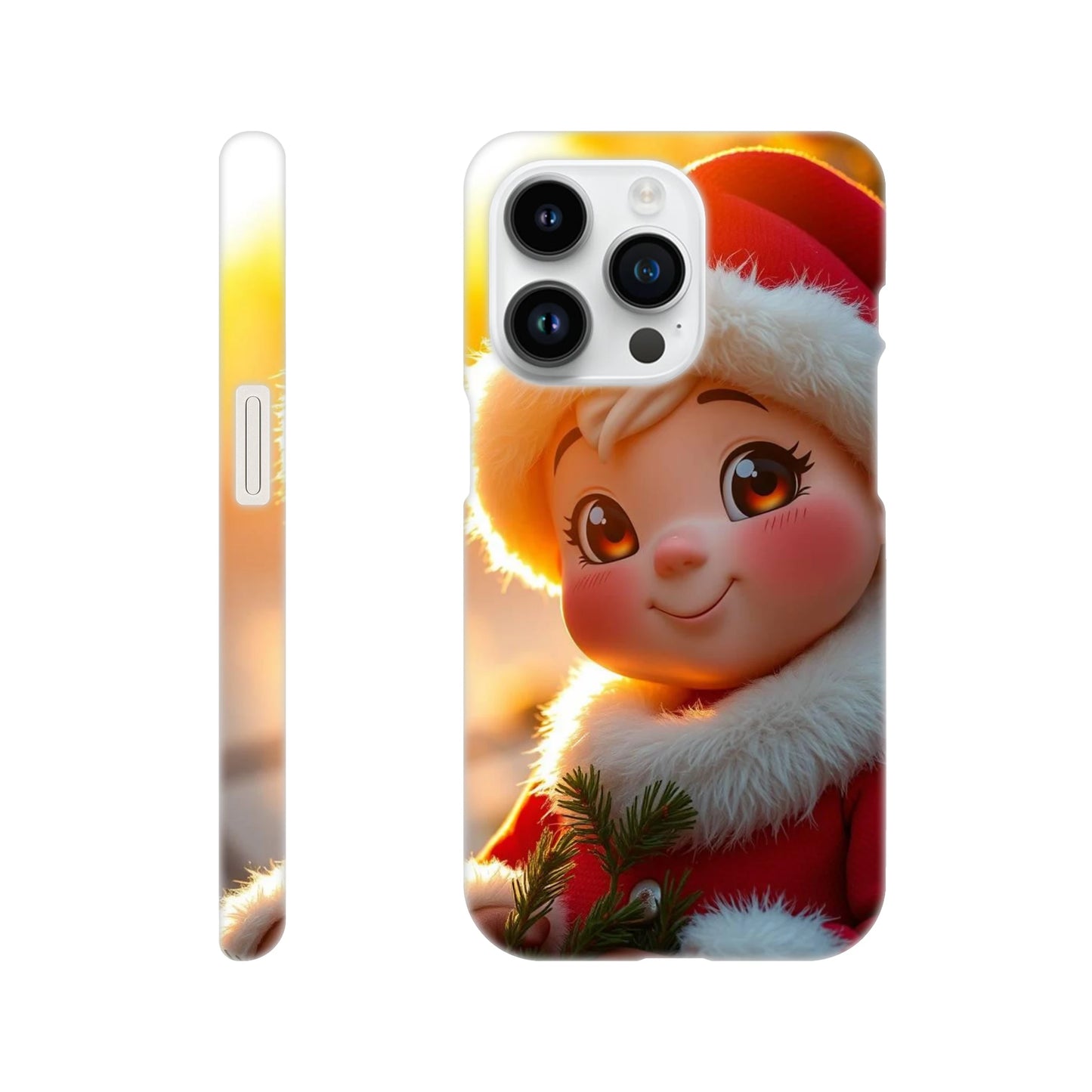 capa de telemovel menina vestida de natal