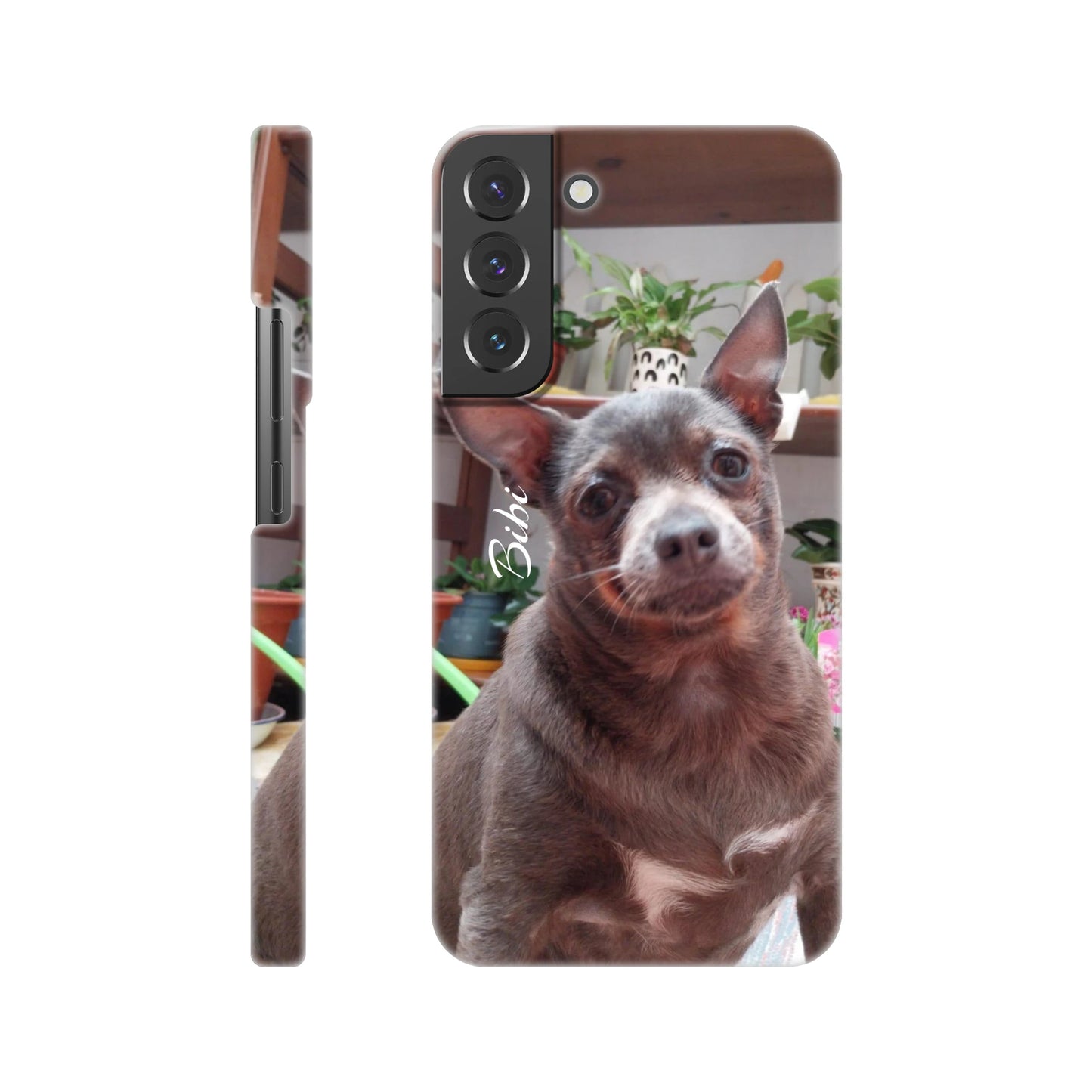 capa de telemóvel personalizada com foto de cadela