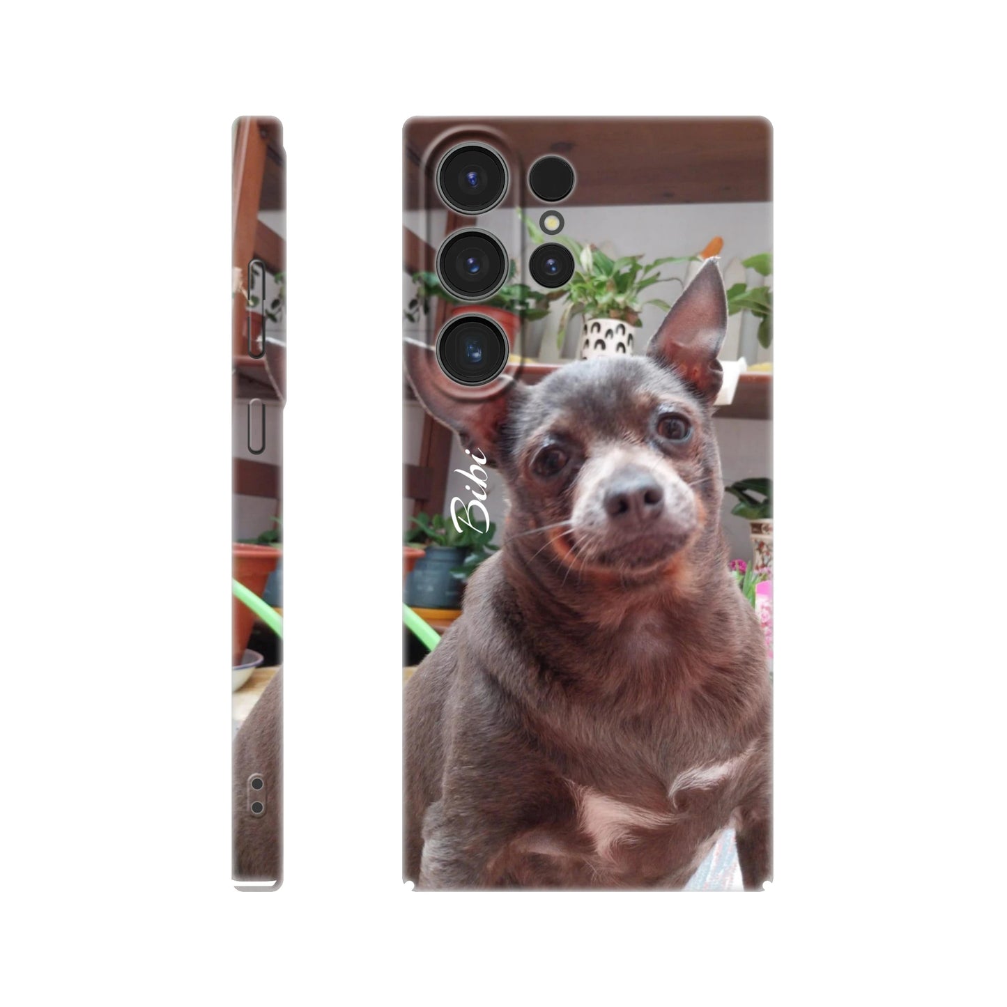 capa de telemóvel personalizada com foto de cadela