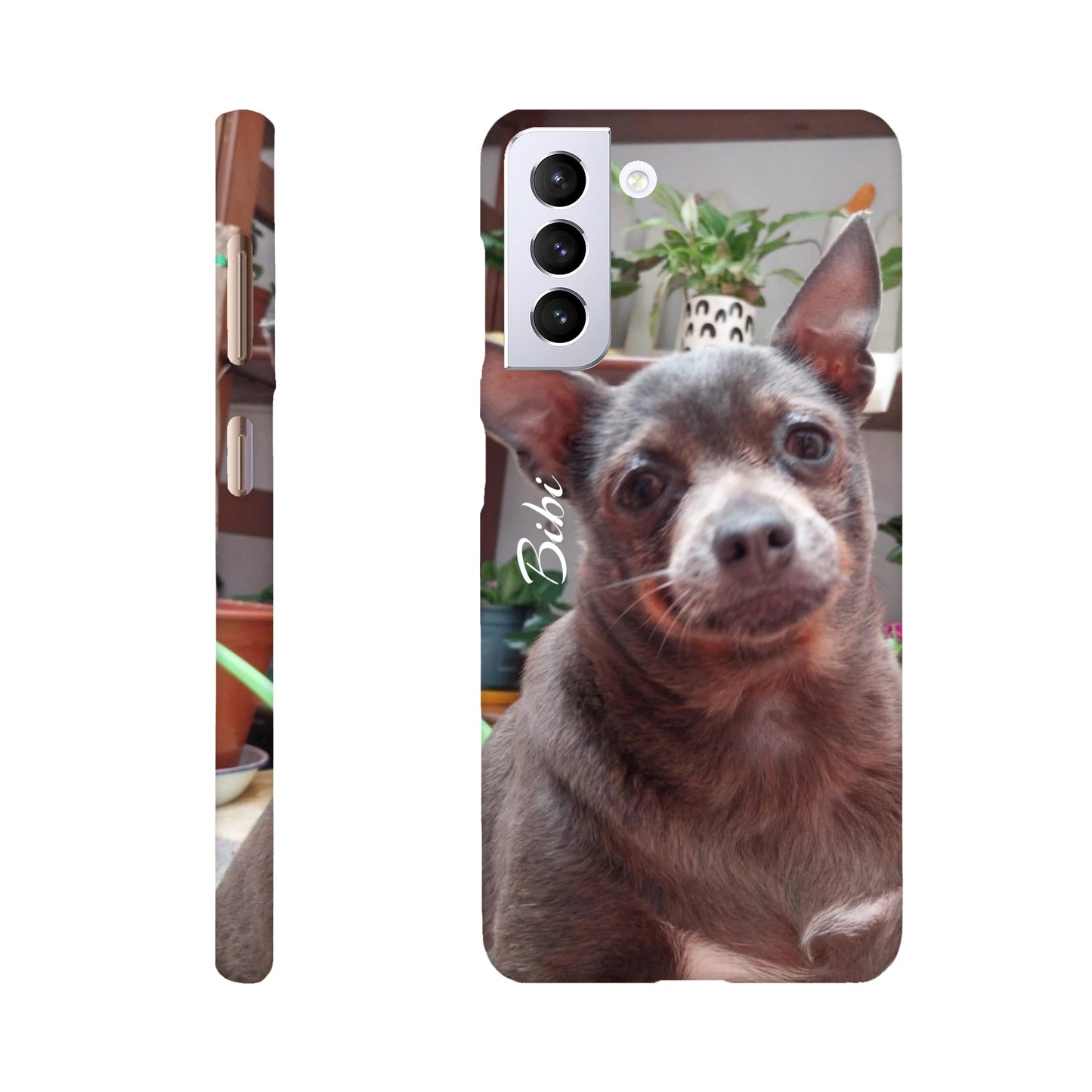 capa de telemóvel personalizada com foto de cadela