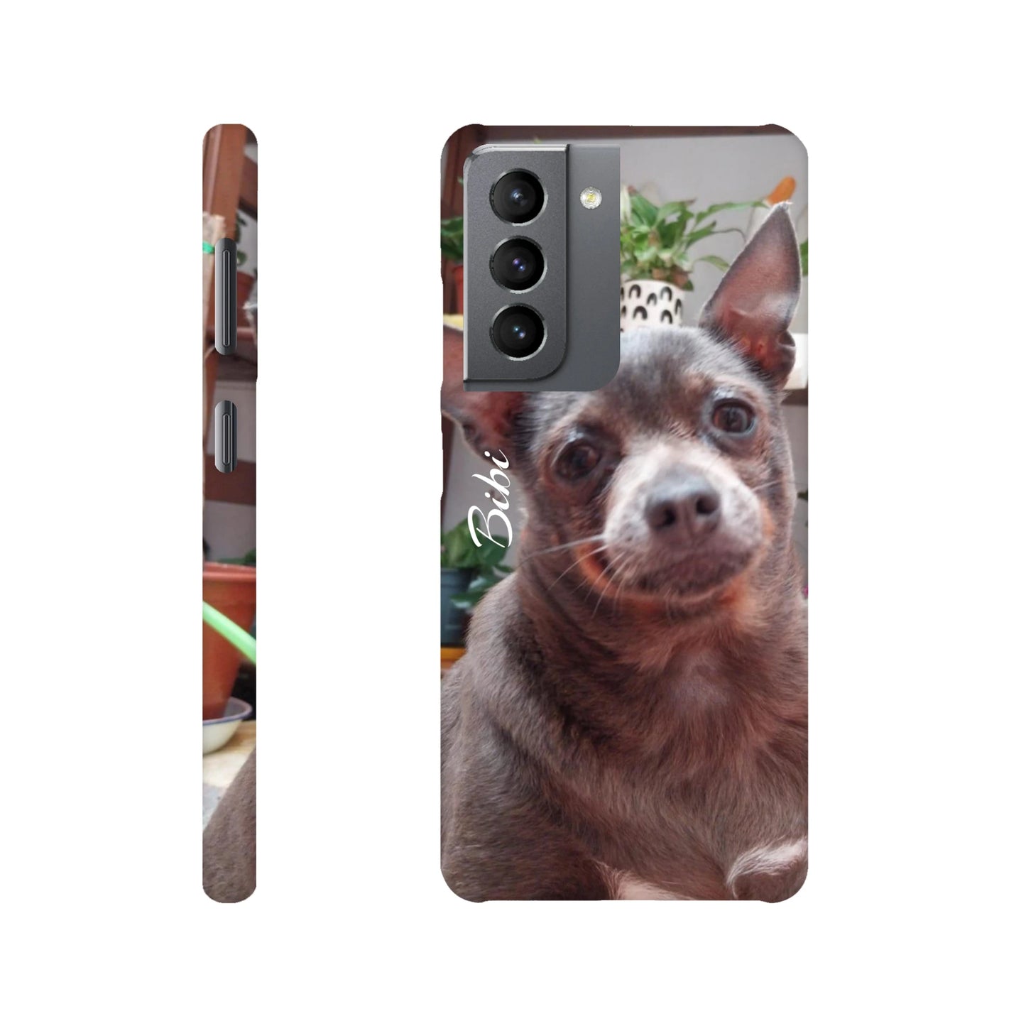 capa de telemóvel personalizada com foto de cadela