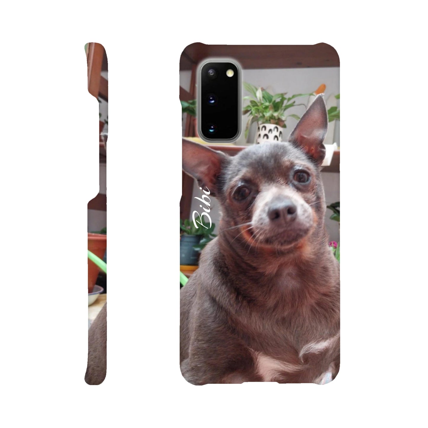 capa de telemóvel personalizada com foto de cadela