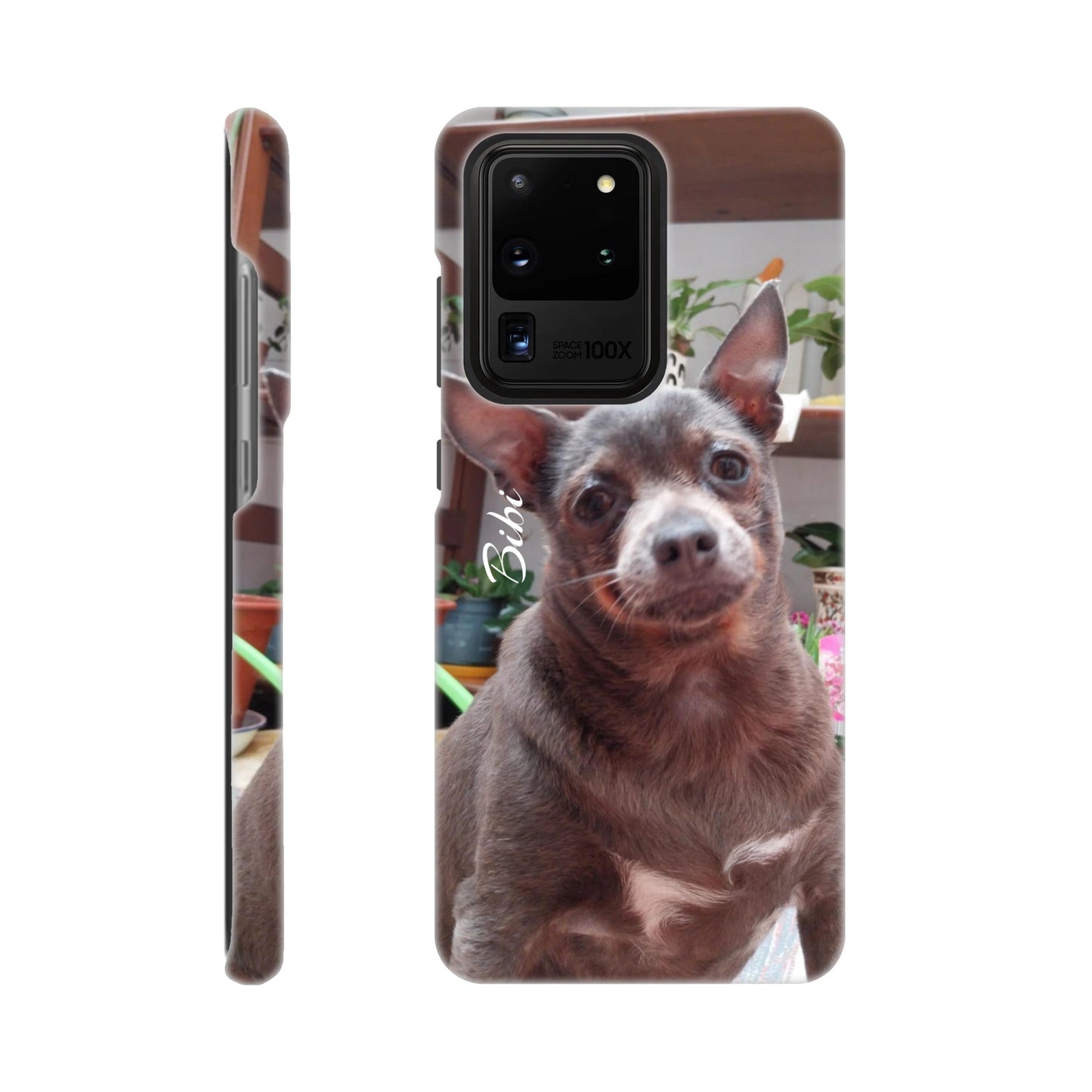 capa de telemóvel personalizada com foto de cadela
