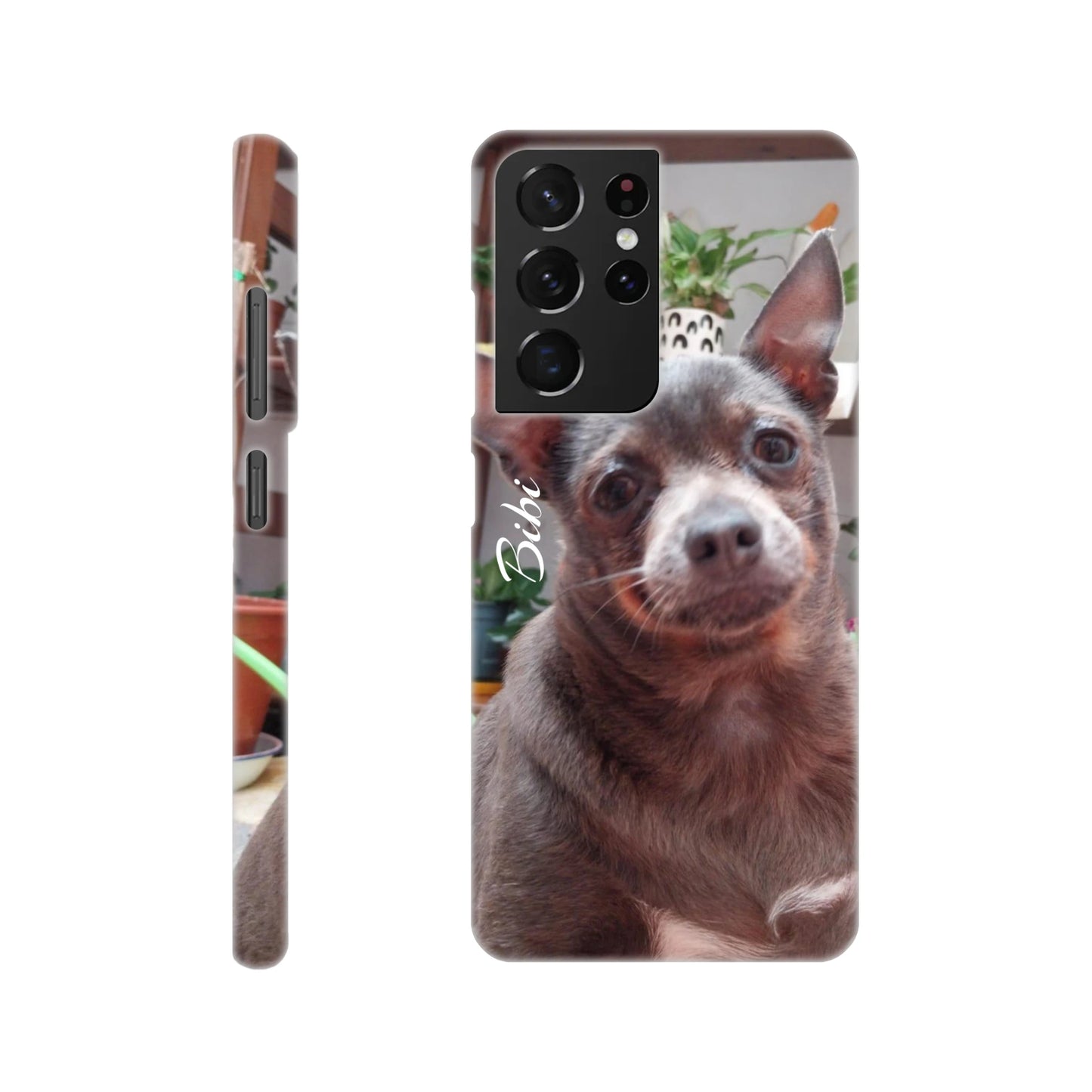 capa de telemóvel personalizada com foto de cadela