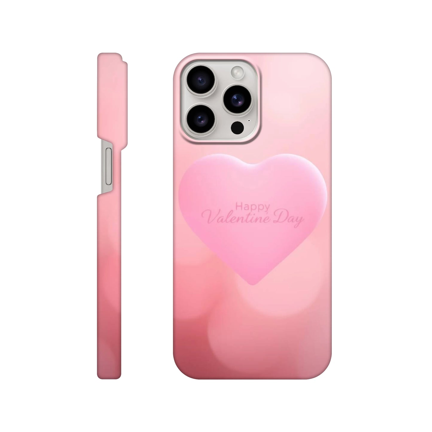 capa para telemóvel com fundo cor de rosa com coracao