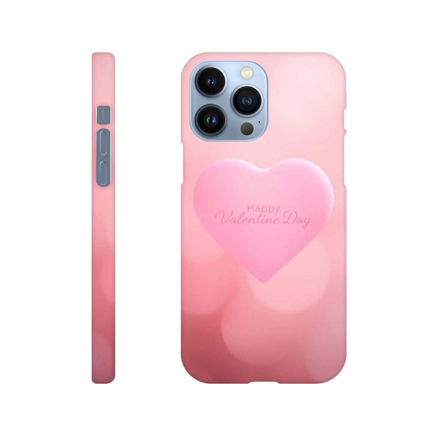 capa para telemóvel com fundo cor de rosa com coracao