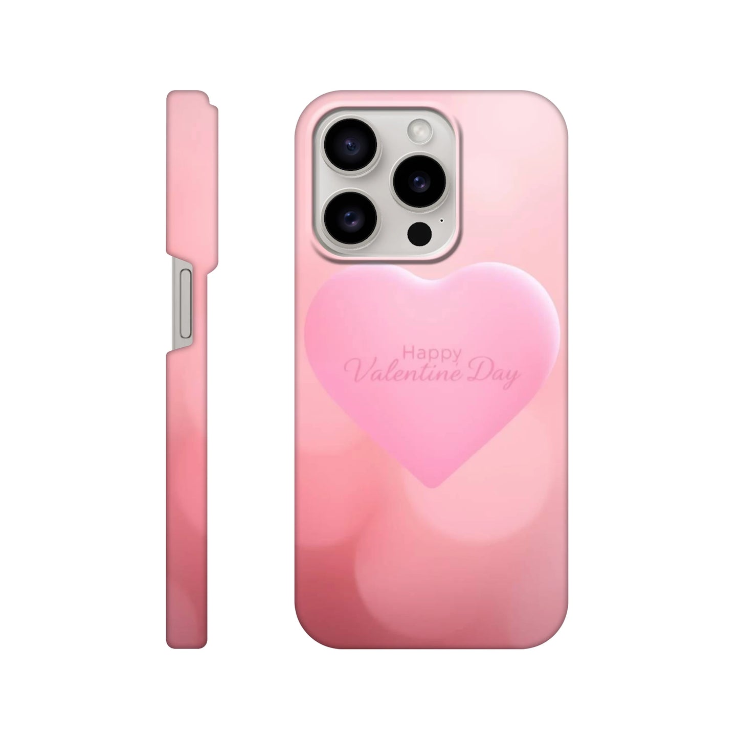 capa para telemóvel com fundo cor de rosa com coracao