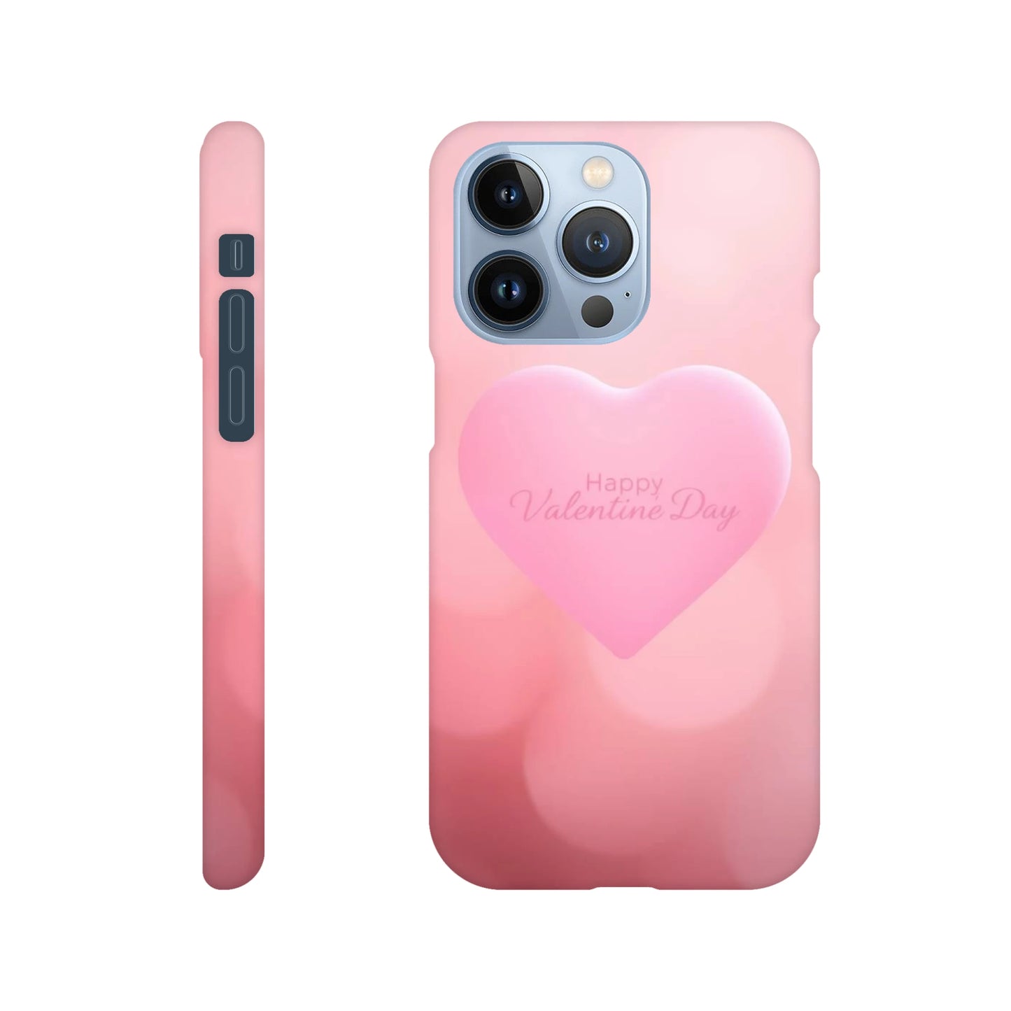 capa para telemóvel com fundo cor de rosa com coracao