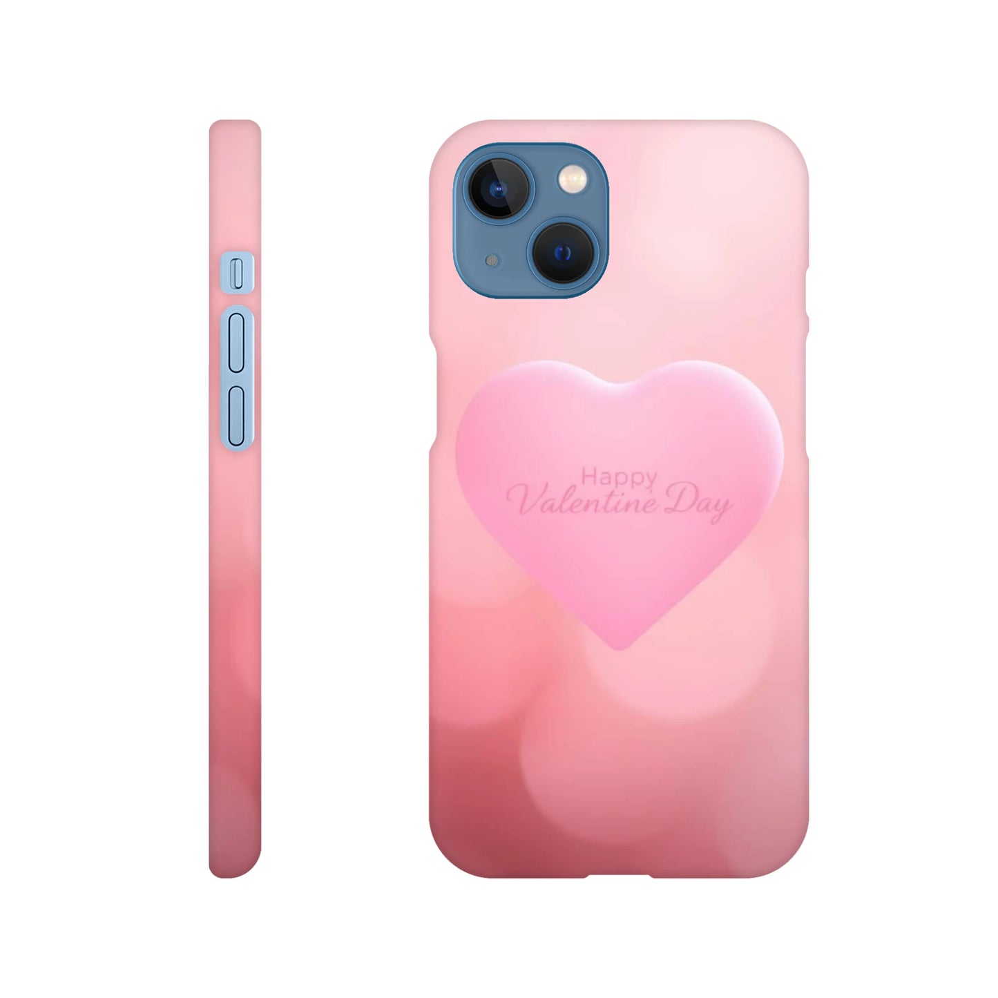 capa para telemóvel com fundo cor de rosa com coracao