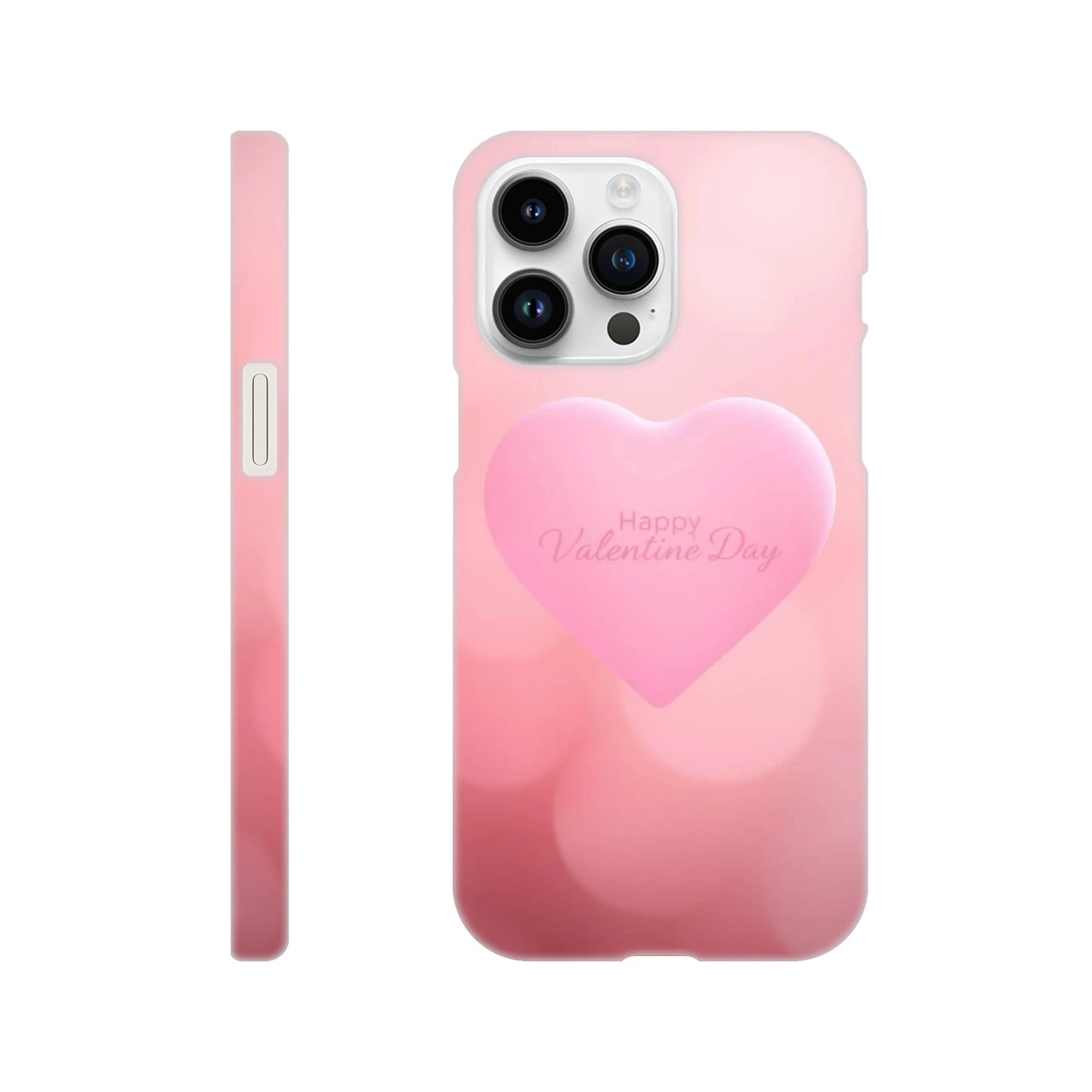 capa para telemóvel com fundo cor de rosa com coracao