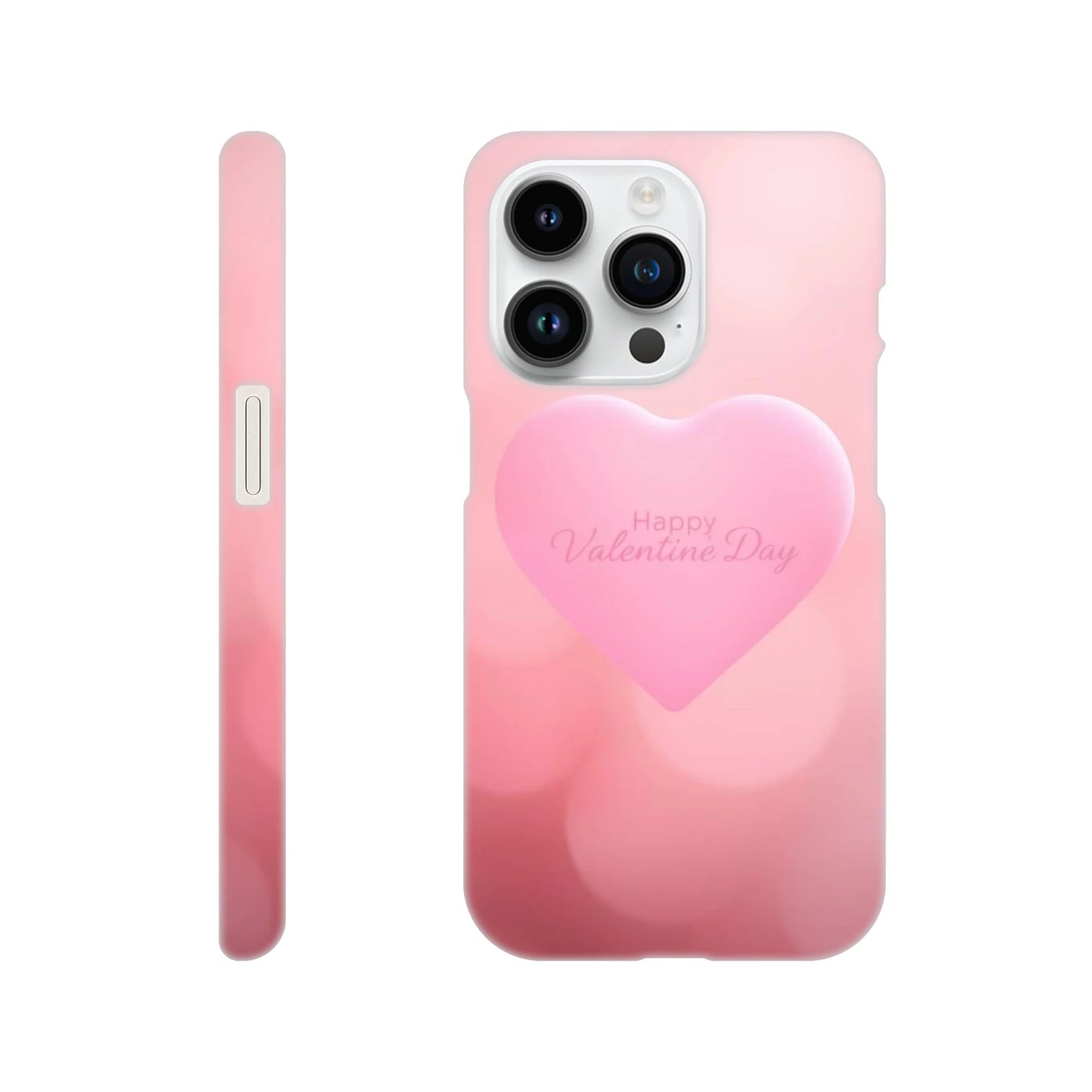 capa para telemóvel com fundo cor de rosa com coracao