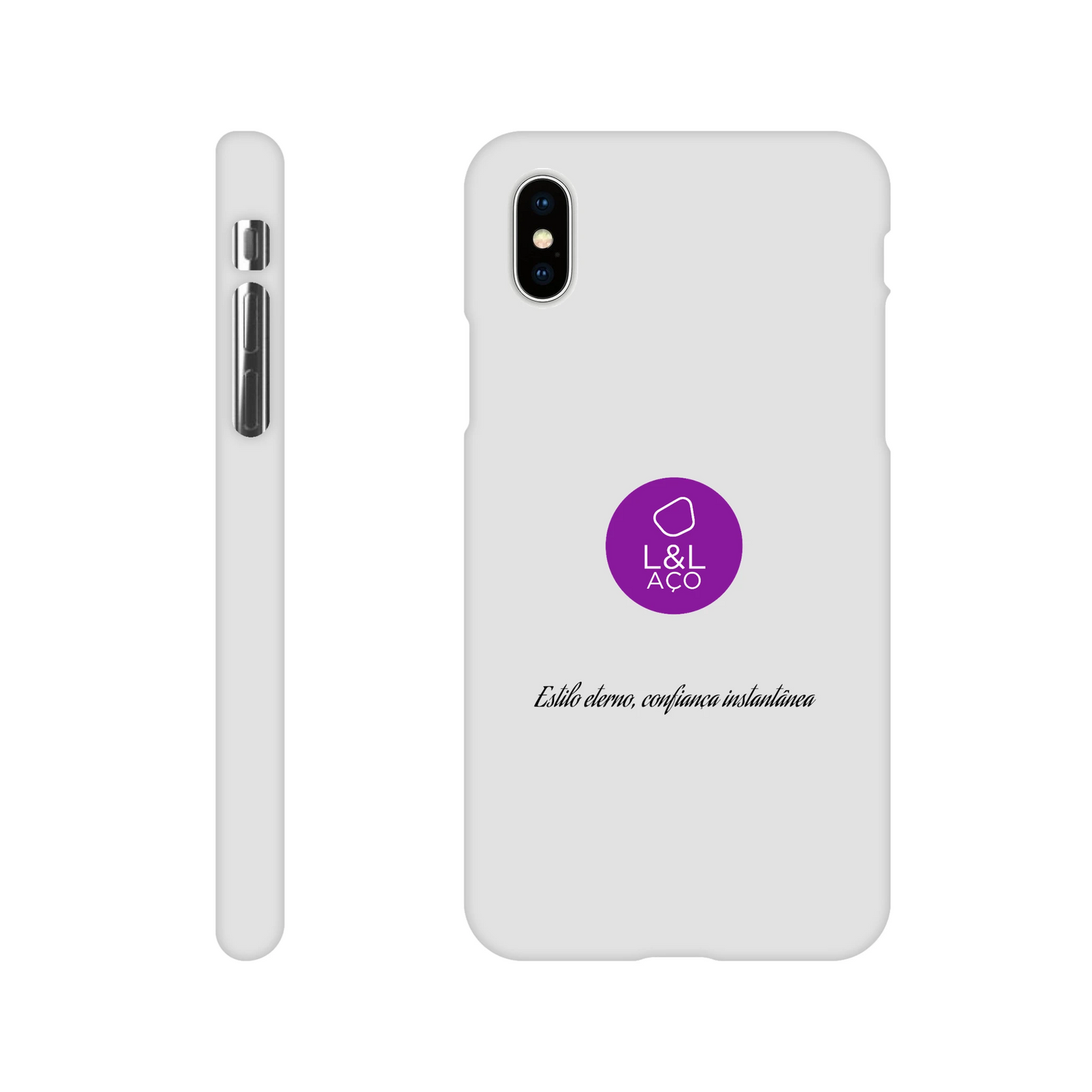 capa branca com logo de empresa