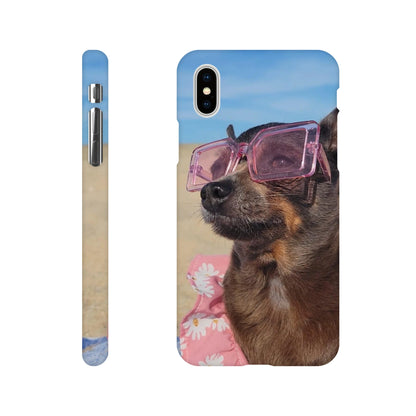 capa de telemóvel personalizada com cao com óculos de sol 