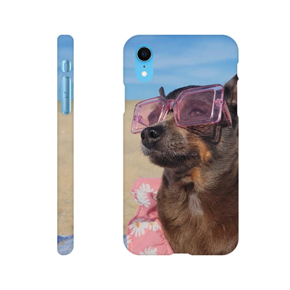 capa de telemóvel personalizada com cao com óculos de sol 