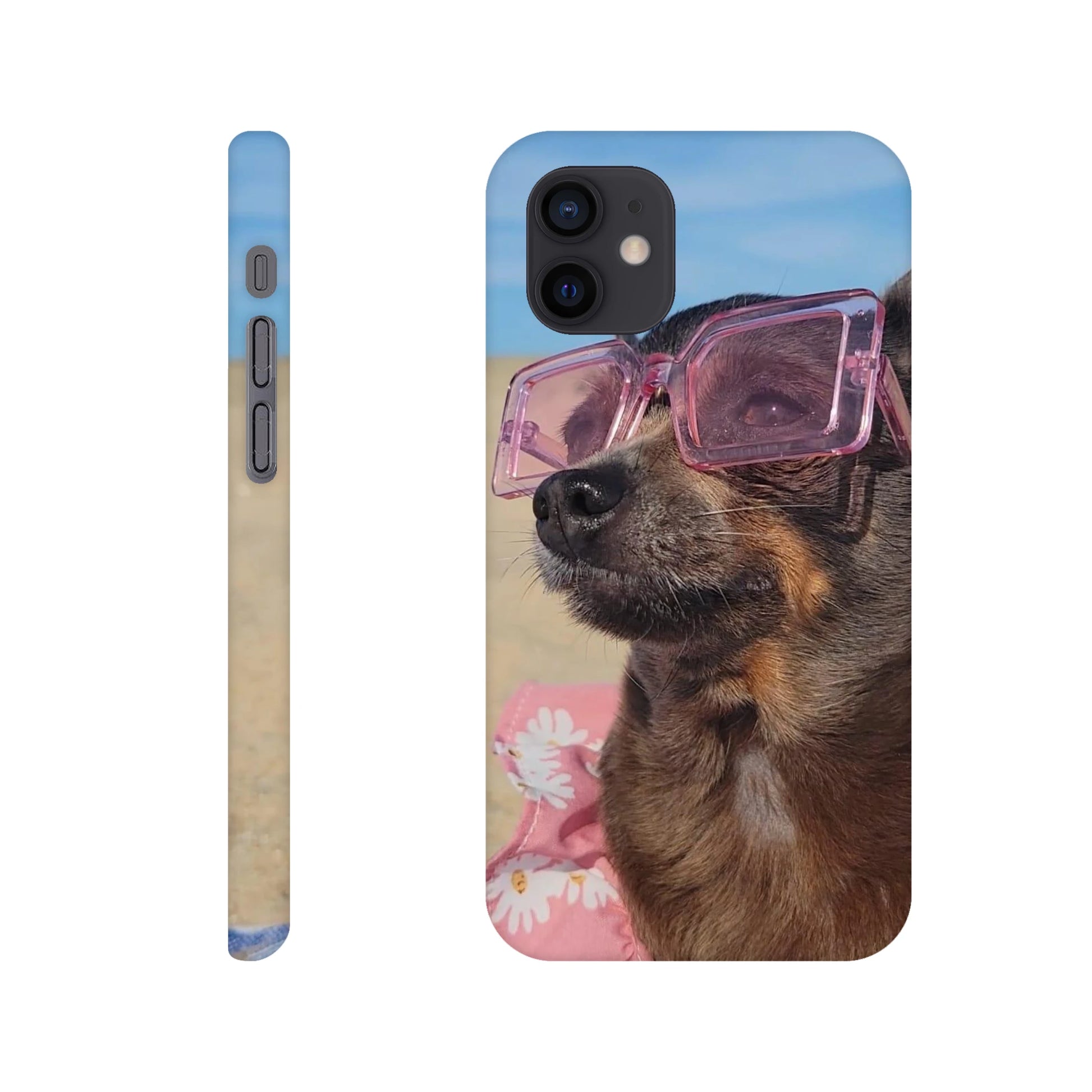 capa de telemóvel personalizada com cao com óculos de sol 