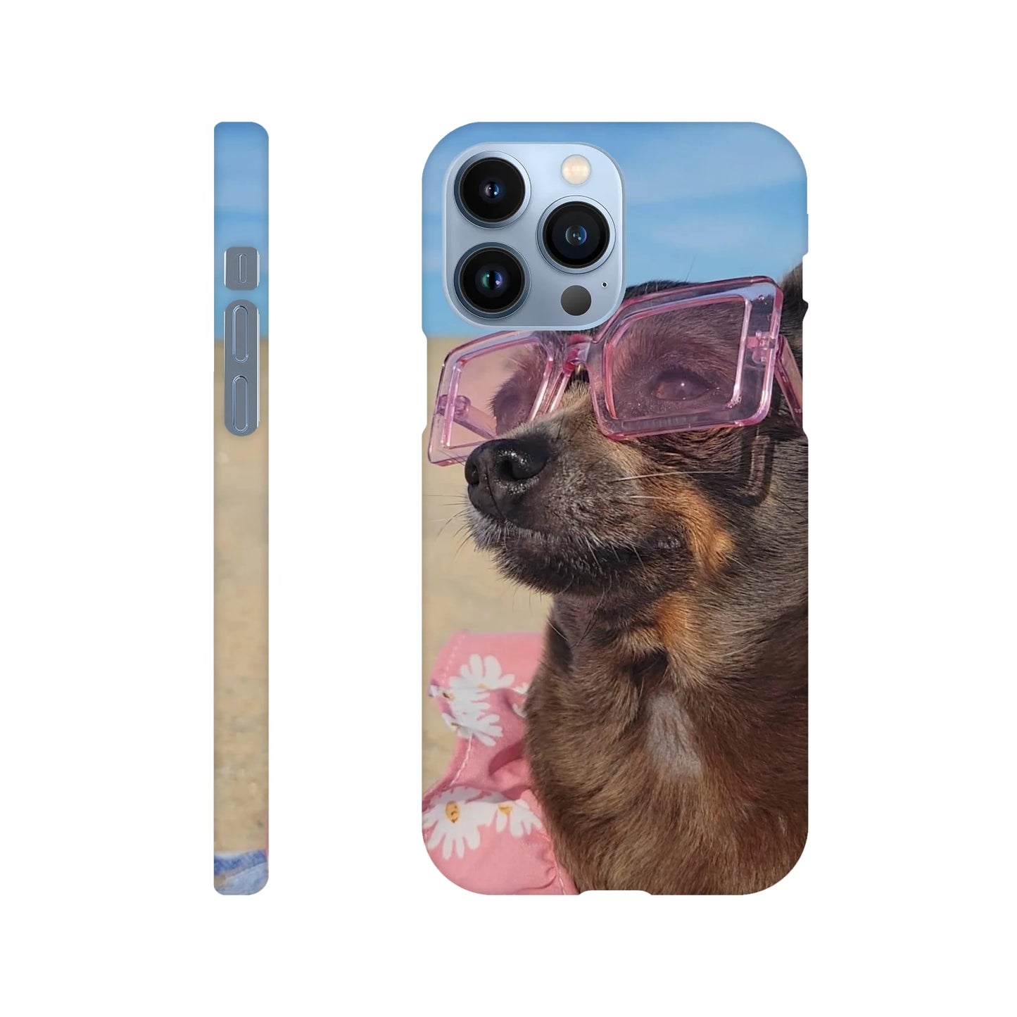 capa de telemóvel personalizada com cao com óculos de sol 
