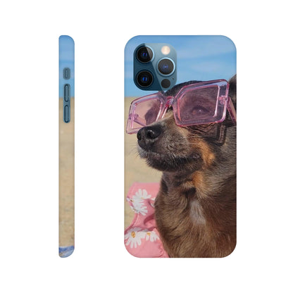capa de telemóvel personalizada com cao com óculos de sol 