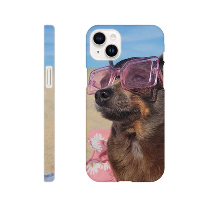 capa de telemóvel personalizada com cao com óculos de sol 