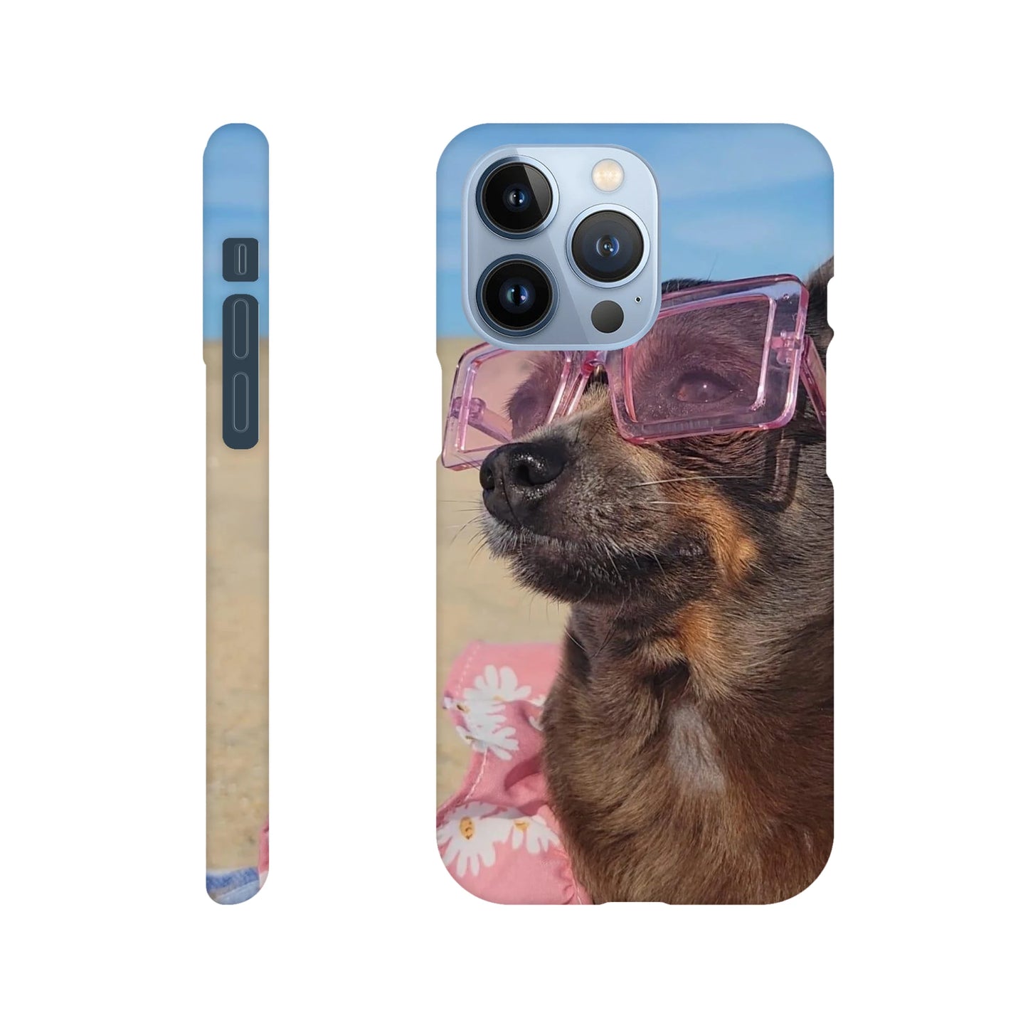 capa de telemóvel personalizada com cao com óculos de sol 