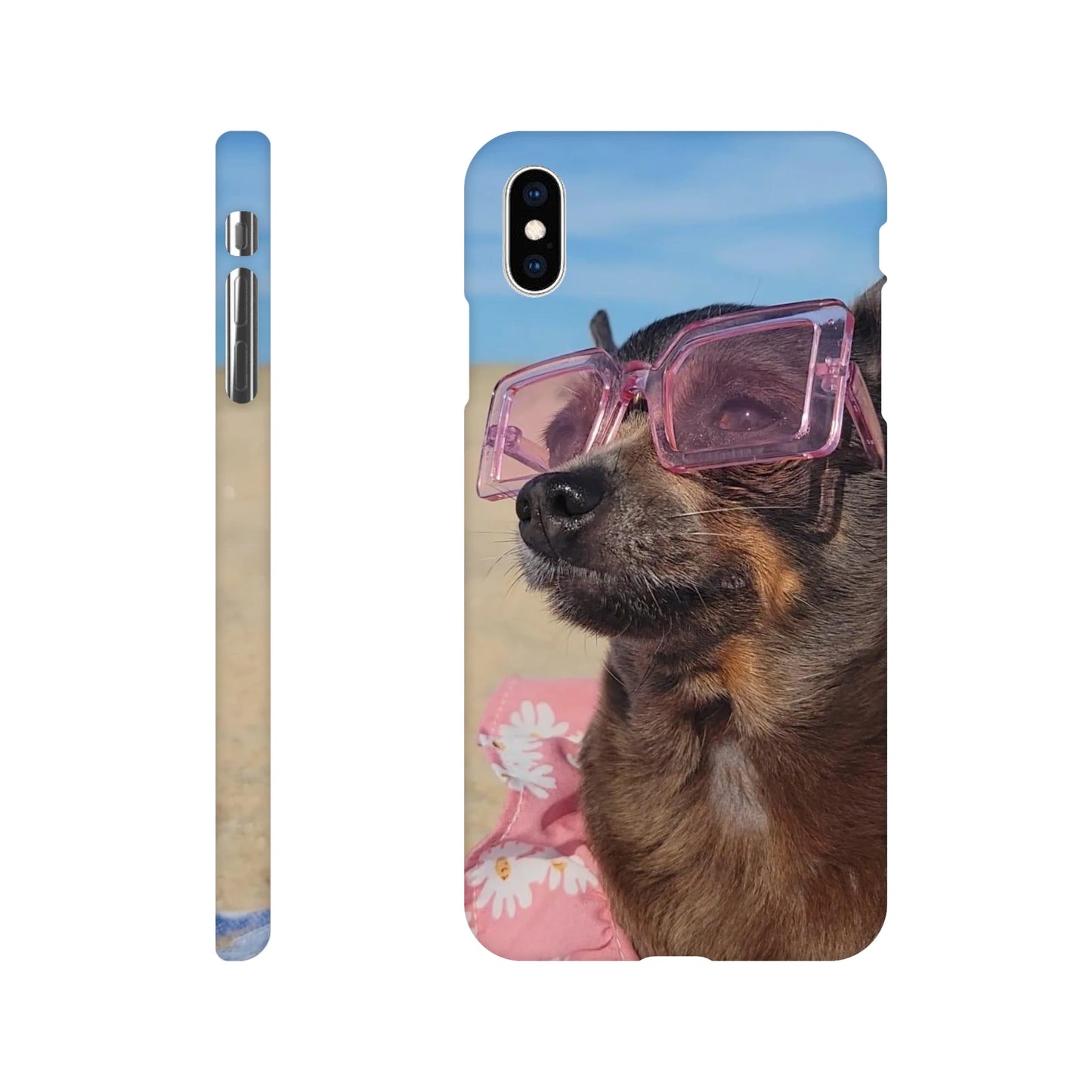 capa de telemóvel personalizada com cao com óculos de sol 
