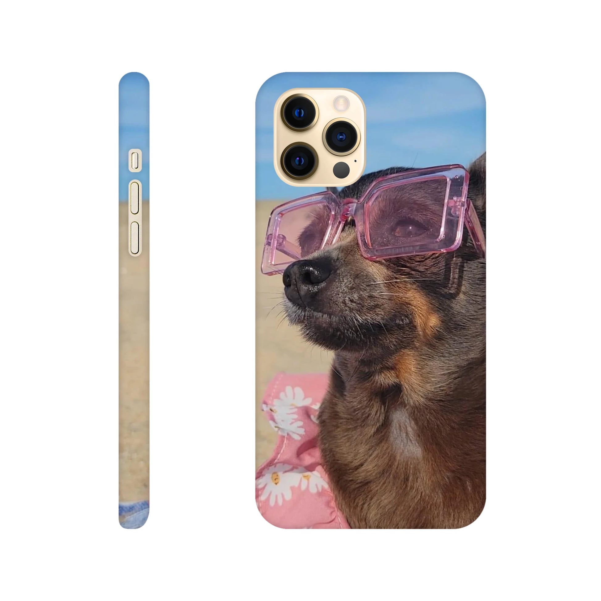 capa de telemóvel personalizada com cao com óculos de sol 