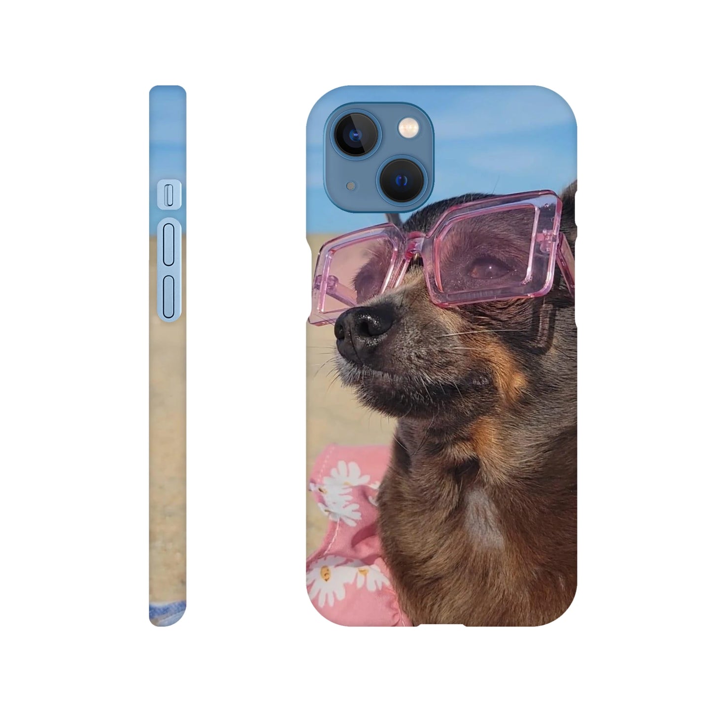 capa de telemóvel personalizada com cao com óculos de sol 